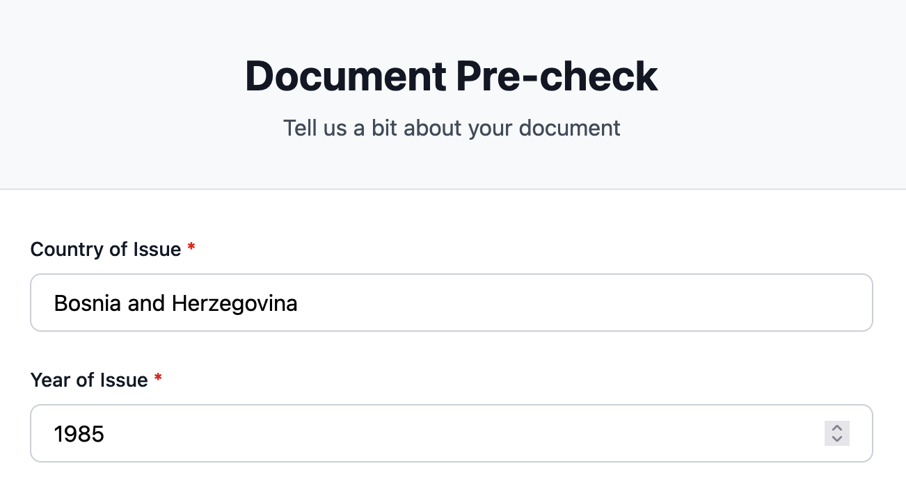 Pre-checks before payment